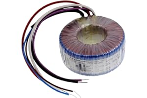 Sedlbauer transformador toroidal 100VA 2x12V para sistemas de audio, industriales, halógenos y carriles - tensión de entrada 230V - tensión secundaria