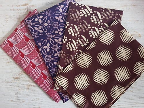 4 Fat Quarter Bundle African fabric Wax print Ankara ideal for quilting - craft supplies