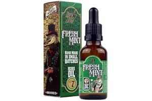 HEY JOE! - Olio Per La Barba N. 7 Menta Fresca - Olio Per La Barba Da Uomo Rinfrescante E Naturale Al Profumo Di Menta E Pino - 30 ml
