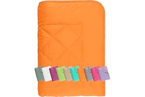 npluseins Verano techo – Mantel de picnic – leichtbettd esquina – En 2 tamaños y en 7 colores Moderno, naranja, ca. 135 x 200 cm