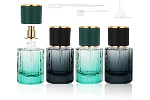LOPHE Parfymspruta, 4 st 30 ml doftspruta tom parfymflaska med 3 tillbehör, glas doftspridare för resor, fest, vardag
