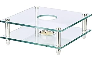 EDZARD Chauffe-théière Carmen 19 x 19 cm, Hauteur 7 cm, argenté, à 1 Flamme