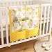 Vine Nursery Baby Cot Tidy Organiser for Cot Bed Baby bed Pouch Storage Bag Multifunction hanging Diapers Organiser 55*60CM (Crown Pattern)