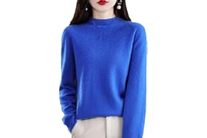 NEARFLYING Cashmere Sweaters for Women, 100% Cashmere Lightweight Long Sleeve Crew Neck Pullover Knit Jumpers