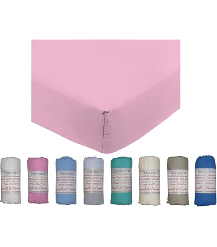 Sleepdown Lenzuolo con angoli in 100% flanella di cotone spazzolato di