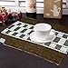 Avioni Premium Cotton Ribbed Table Mats Horizon Collection Export Quality Brown stripes ( Set of 7) RS.699.00