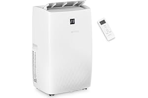 Klimaanlage Mobil 12000 BTU/h (3.500 Watt) - Mobiles Klimagerät 4in1 mit WiFi/App Monoblock Kältemittel - Fernbedienung, 24h-Timer, Luftentfeuchter, Nachtmodus (12000 BTU)