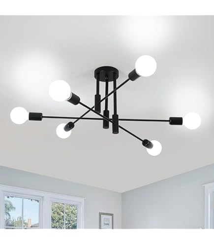 Industriële plafondlamp, Spoetnik-kroonluchter Diameter 72
