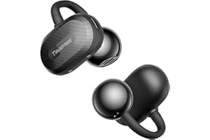 Truefree C10 Bezprzewodowe Słuchawki Douszne z Klipsem, Otwarta Konstrukcja, Bluetooth 5.4, 12mm Przestrzennym Dźwiękiem, 28H Odtwarzania, IPX5, AI-ENC, Podwójne Łączenie, Aplikacja