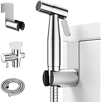 Bidetopzetstuk Voor Toiletwatersproeier - Eenvoudig Te Installeren Niet Elektrisch Bidet Met Verstelbare Zoetwaterstraalspray Wit