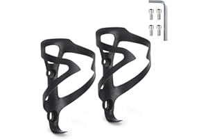 KABON Portabottiglie per bicicletta, leggero, in fibra di carbonio 3K, per bici da strada, mountain bike, accessori per ciclismo, confezione da 2