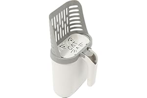 Onlynery Pelle à litière pour Chat | Pelle à litière pour Chat,Pelle à litière pour Chat avec Poubelle, Pelle à litière pour Chat, conçue pour Un tamisage Facile, Fournitures pour Animaux