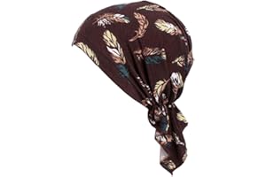 YONKOUNY Turbante Quimioterapia Sombrero Cancer Impresión Algodón Gorro Quimio Bandana Unisex Para Pérdida De Cabello, Oncológicos