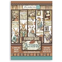 Tampon Wahi Translucide Stamperia - Motif Golden, Sans Acide - Pour Scrapbooking, Cartes, Bullet Journal