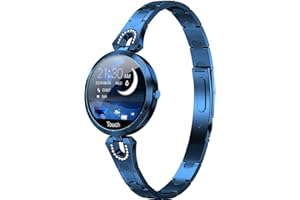 findtime Smartwatch für Damen, Stahl, wasserdicht, mit Herzfrequenzmonitor und Fitness-Monitor, für Android und iOS, IP68, wasserdicht