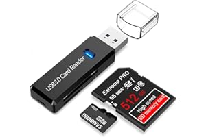 BSWL Micro SD Card Reader, Memory Card Reader High-speed USB 3.0 Sd Card Reader USB Supports SD/TF/SD-HC/SD-XC/M-MC SD Card Adapter Compatible with Windows,Mac-Book Pro,Air,iPad Pro etc.​