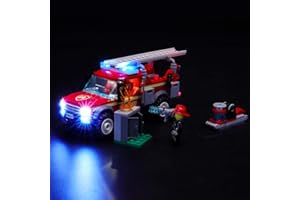 BRIKSMAX Zestaw oświetleniowy LED do Lego City przewód straży pożarnej, kompatybilny z modelem Lego 60231 klocki – bez zestawu Lego
