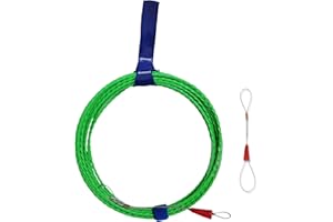 RIBOWRI 10M Fish Tape Cable Puller Kit 32FT 4.5mm PET Electrical Cable Puller Spiral Extruded Polymer Electrical Fish Tape