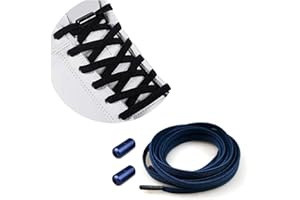 MXKOCO Elastische Schnürsenkel mit Metallkapsel | Universeller Schnürsenkel Ohne Binden Gummischnürsenkel Einstellbare /Gummi Schuhbänder mit Metallverschluss, No Tie Schnürsenkel Nie mehr Schuhe binden