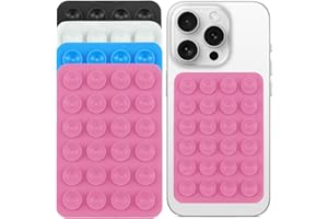 KOLZEMV 4 Pack ventouses en Silicone pour Tous Les modèles de téléphones,ventouse telephone portable,Support de téléphone antidérapant pour Selfies et vidéos,Mains Libres,Durable et Facile à Utiliser