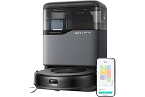 ‎EUFY Odkurzacz automatyczny eufy Omni C20 ze stacją wielofunkcyjną, automatycznym opróżnianiem, myciem i suszeniem mopa do czyszczenia bez użycia rąk, moc ssania 7000 Pa, ultrasmukły korpus 8,5 cm