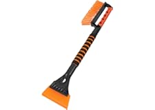 BEEWAY Auto Eiskratzer mit Schneebürste - Effektiver Auto Eiskratzer - Ultra Schneebesen Auto - Innovativer Scheibenkratzer A