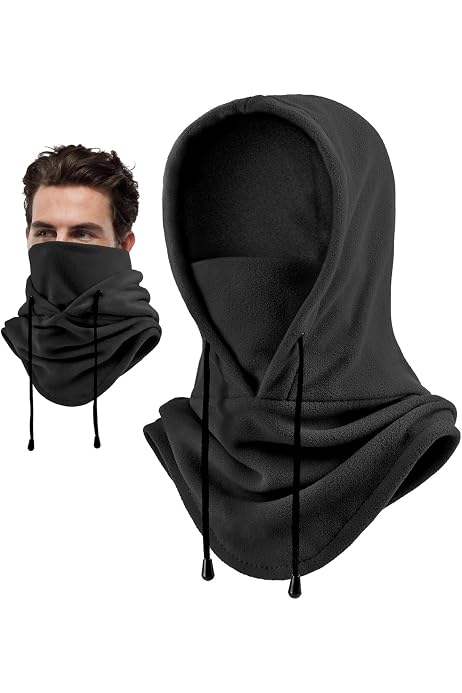 Cagoule Hiver AMFUN - Coupe-Vent, Chaud, Respirante, Taille Unique Homme Femme