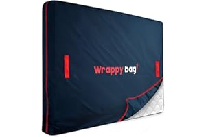 WRAPPYBAG – Waterproof Mattress Cover in Oxford Polyester – Storage Bag with 4 Carry Handles – Ideal for Moving, Storage & Transport – 140 x 200 cm