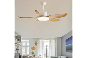 Geruisloze Plafondventilator Kleine E27 30W Stille Verstelbare LED -ventilatorlamp,LED-plafondlamp Met Ventilator, Kleine Elektrische Ventilatorlamp, Moderne Ventilatorverlichting Voor Slaapkamer Keuk