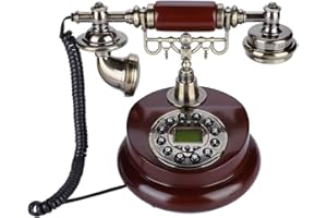 Tosuny Old Telephones Landline, Retro Phone with Anti-Slip Mat, FSK/DTMF Dual System, Support Pause Function, Redial Function, Sophisticated Workmanship