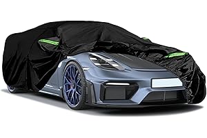 JUDANNA Waterproof Car Cover Replace for 2012-2025 Porsche 718 Cayman/Boxster, 6 Layers All Weather Full Car Covers with Driver Door Zipper Outdoor Cover for Sun Snow Rain Dust Protection