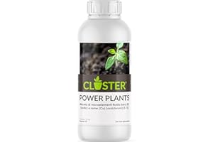 CLOSTER Power Plants 1 LT - Fertilizzante Piante a Base di Rame e Zolfo - Concime Liquido ad Azione Antimicrobica Contro Funghi e Batteri, Stimola la Nutrizione e Combatte Le Carenze Minerali (1 LT)