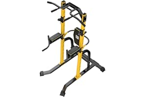 HAKENO Power Tower Dip Station Klimmzugstange für Krafttrainingsgeräte für das Heim-Fitnessstudio in der Größe verstellbar. Ladekapazität bis zu 300KG