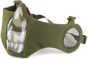 HANSTRONG GEAR H World EU Integrated Tactical Airsoft Painball Full Face Googles Piloteer Protective Helmet with Removable Face Shield