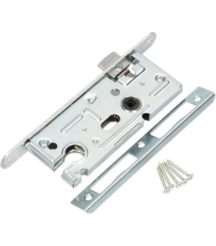 Serrure Encastrée De Porte Intérieure Bever Tirant Gauche, BB, 55/72/8, Têtière Ronde, Vernie Argent - Luxembourg