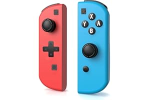 LAMPELC Wireless Controller für Switch, Ersatz L/R Joy Pad Controller für Switch mit Doppelte Vibration/Wake-up Function/Screenshot