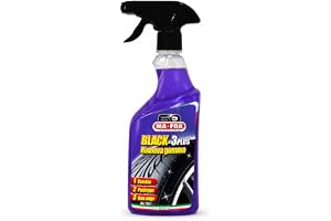 Ma-Fra, Black 3Plus, spray för förnyande och polering av däck, skydd för bilhjul, inte fet och lämnar inte kvar produktrester