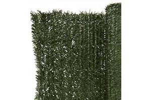 Mugar- Setos Artificiales de 90 Varillas en Total y 85% de Ocultación de 3 Metros de Largo- Ocultación para Vallas de Jardín (2 x 3 Metros)