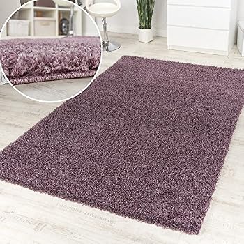 Paco Home Shaggy Purple Hochflor Langflor Teppich Lila Meliert