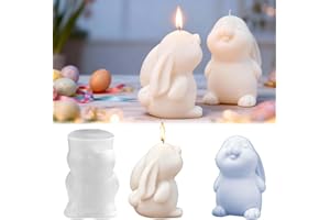 ‎TREABEAR TREABEAR Silikonformen Gießformen Osterhase, Gipsformen Zum Gießen, Silikonformen Gießformen Ostern, Osterhase Kerzenformen Zum Gießen, Gipsformen Zum Gießen Silikonform Frühling