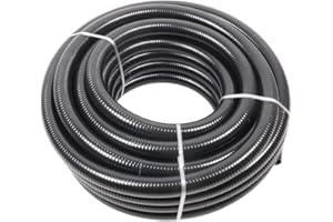 Wacredo Premium PVC Teichschlauch Zuschnitt 5-25m, Druckschlauch für Garten, Teich, Solar und Pumpeninstallationen - 3/4“ - 2“ Zoll (19-50mm) (1 1/2" Zoll (38mm), 25, meter)