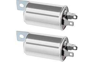 EMSea Relais Clignotants à 3 Broches pour Voiture Unité de Relais en Aluminium 12V 20A 47W Puissance Maximale pour Accessoires de Véhicule Pièces de Rechange Automobiles