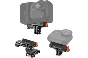 K&F CONCEPT Base Plegable Magnética de Liberación Rápida Compatible con Insta360 GO Ultra, con Rosca de 1/4 de Pulgada, para Trípode, Palo Selfie y Accesorios de Cámara de Acción