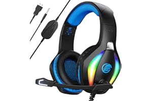 Fachixy FC100 Gaming Headset for PS4, PS5, PC, Xbox, Switch, Gamer Headset with Mic, Gaming Headphones with Microphone, Noise Cancelling Headphones with 3.5mm Jack