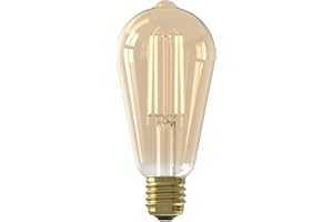 CALEX LED Filament Squirrel Cage 4.5W 240V E27 Gold ST64 Dusk to Dawn