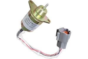 none-branded Solenoide di Arresto del Carburante 119233-77932 M810324 Solenoide di Arresto per Motore Yanma r Joh n Deer e Komats u DC12V