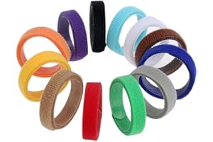 GTIWUNG 12 Colori Collare Regolabile per Cuccioli, Cani e Gattini - Accessorio di Identificazione in Tessuto Morbido e Flessibile, 10mm x 200mm