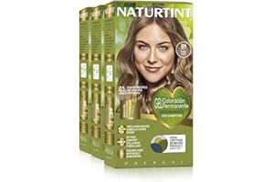 Naturtint Biobased | farba do włosów bez amoniaku | 8N blond pszeniczny | wysoka zawartość naturalnych składników | 3 sztuki | 510 ml
