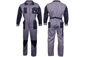 NORMAN Mono gris para hombre, traje de caldera, para almacén, garajes, trabajadores mecánicos