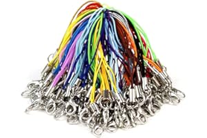 Gotetiso Teléfono Móvil Lanyard 100 Piezas Cordón de Teléfono Llavero Cuerda Cuerda Lanyard Teléfono Celular Correas Corchete de la Langosta cordón Teléfono Móvil Cordón Cierre de Mosquetón Cuerda